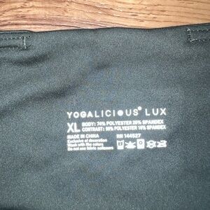Yoga Pants, deep green size XL